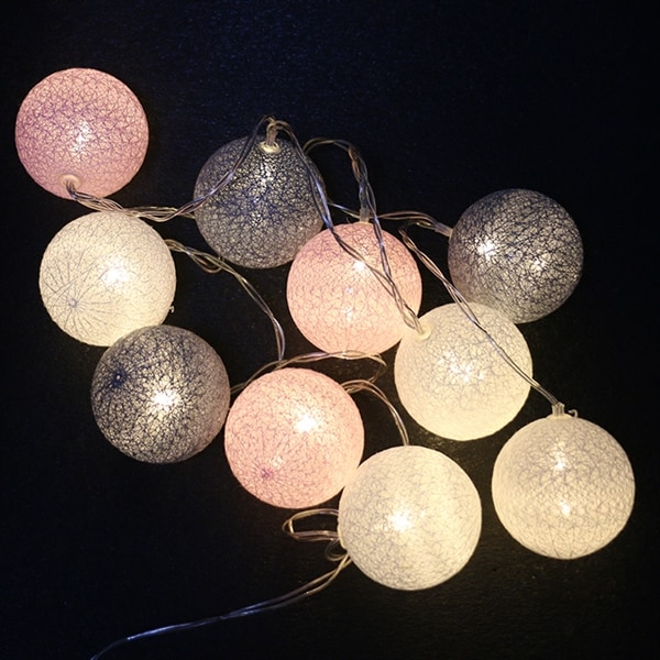 Ljusslinga bollar / LED-slinga med 20 lampor - Köp på 24.se