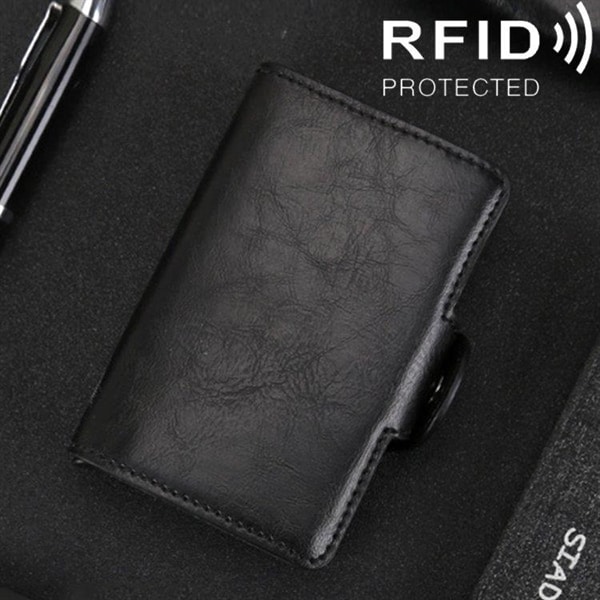 X-7 RFID Plånbok med KortpopUp - Svart