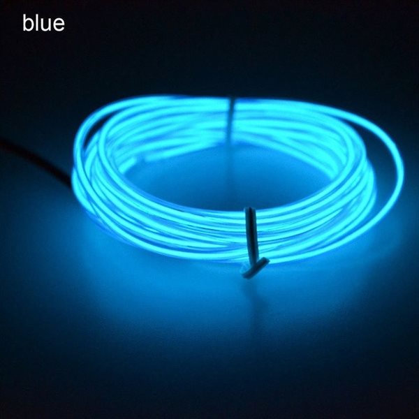 Batteridriven Led Glowstrip Neon slinga 3 Meter -  Blå
