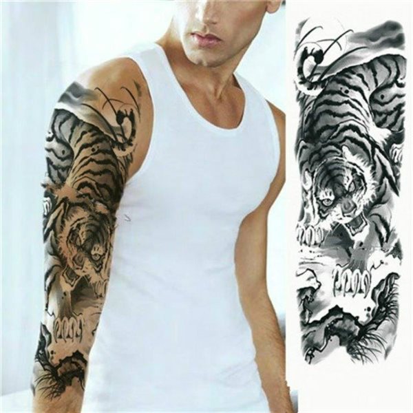 Tatuering sleeve - Tiger