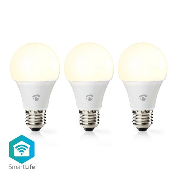 Nedis SmartLife LED-Lampa E27 800lm 9W 2700K  3-pack