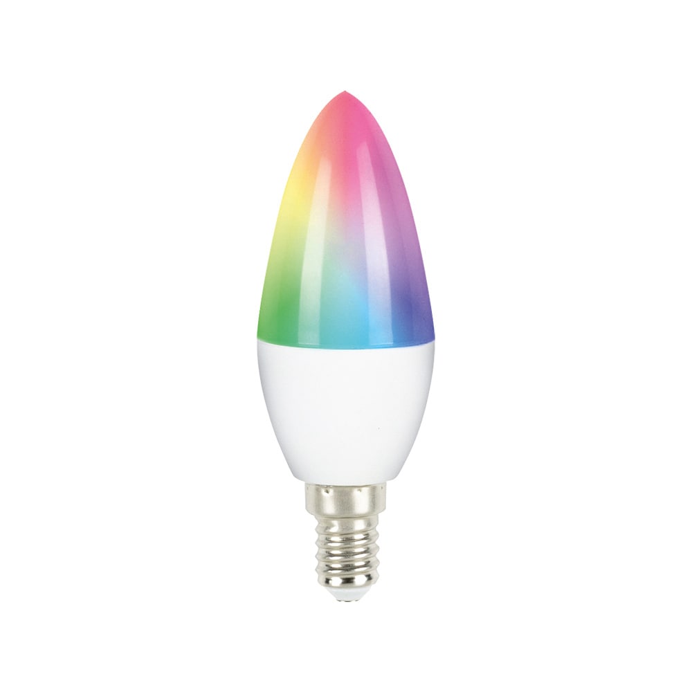 Forever Light LED-Lampa SMART E14 C37 5,5W RGB+CCT+DIM Tuya 470lm 230V