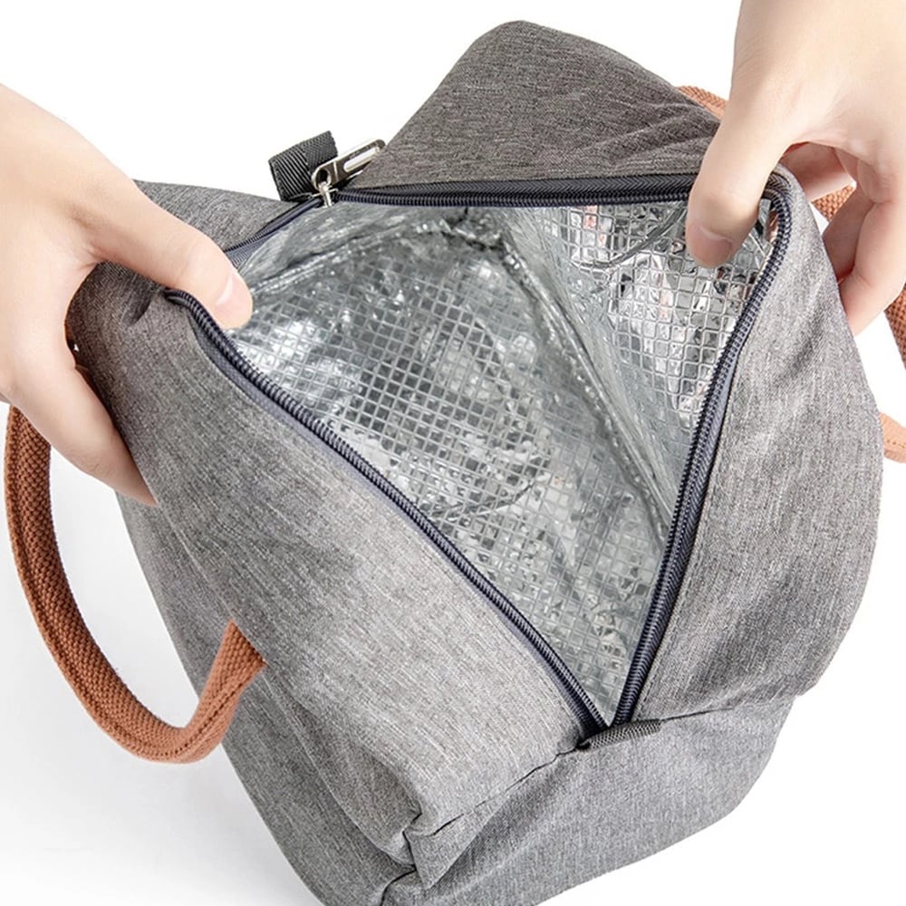 Stilfuld køletaske med aluminiumsfolie og oxford-materiale
