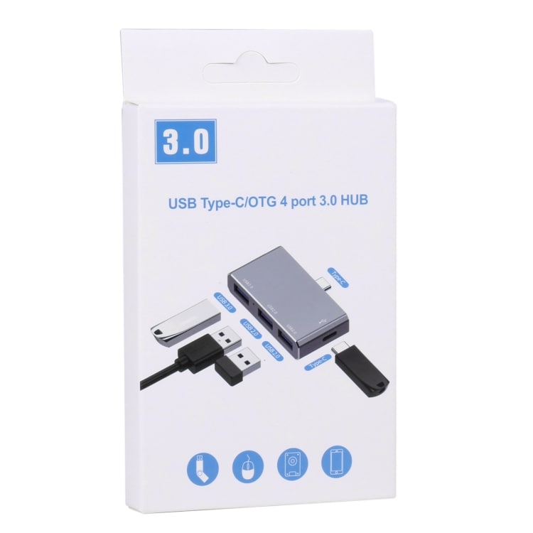 USB-hubb med USB-C hane