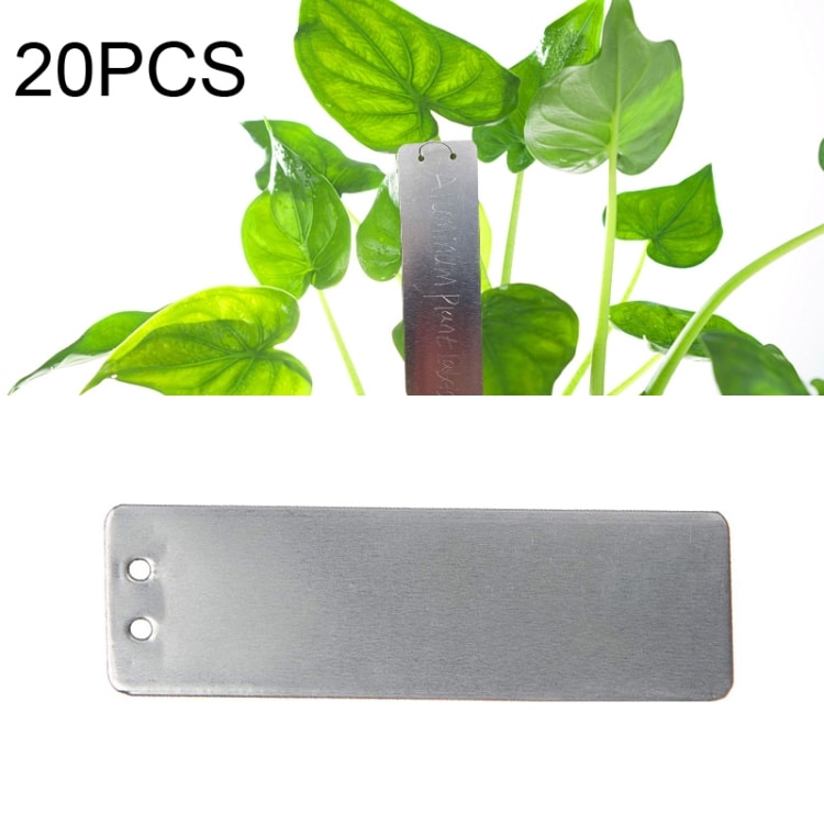 Plantetikett i aluminium 82x25mm 20-pack