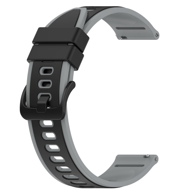 Silikonarmband till Huawei Watch GT3 Pro 43mm - Svart/Grå
