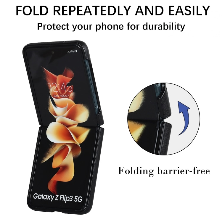 Skydd med konstläder till Samsung Galaxy Z Flip4