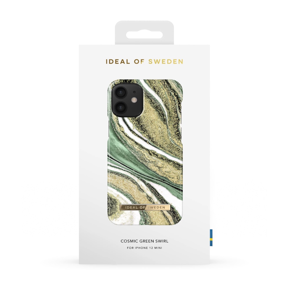 IDEAL OF SWEDEN Mobilskal Cosmic Green Swirl till iPhone 12 mini