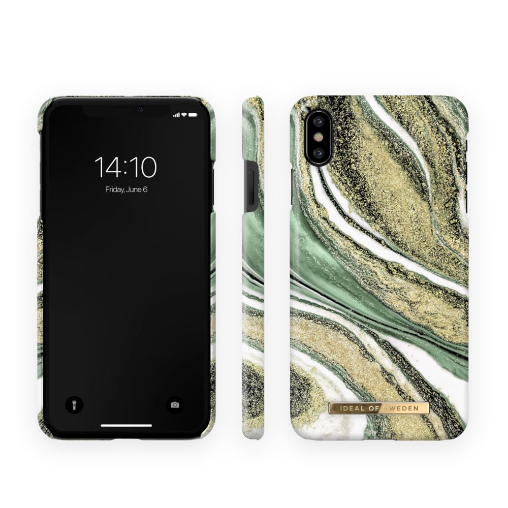 IDEAL OF SWEDEN Mobilskal Cosmic Green Swirl till iPhone X/XS