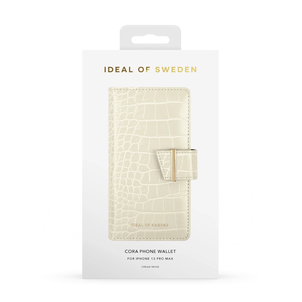 IDEAL OF SWEDEN Cora Plånboksfodral Beige Croco till iPhone 13 Pro Max