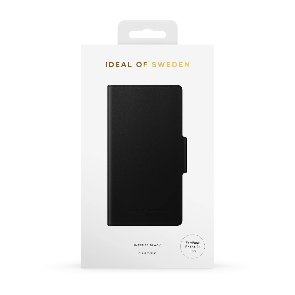 IDEAL OF SWEDEN Plånboksfodral Intense Black till iPhone 14 Plus