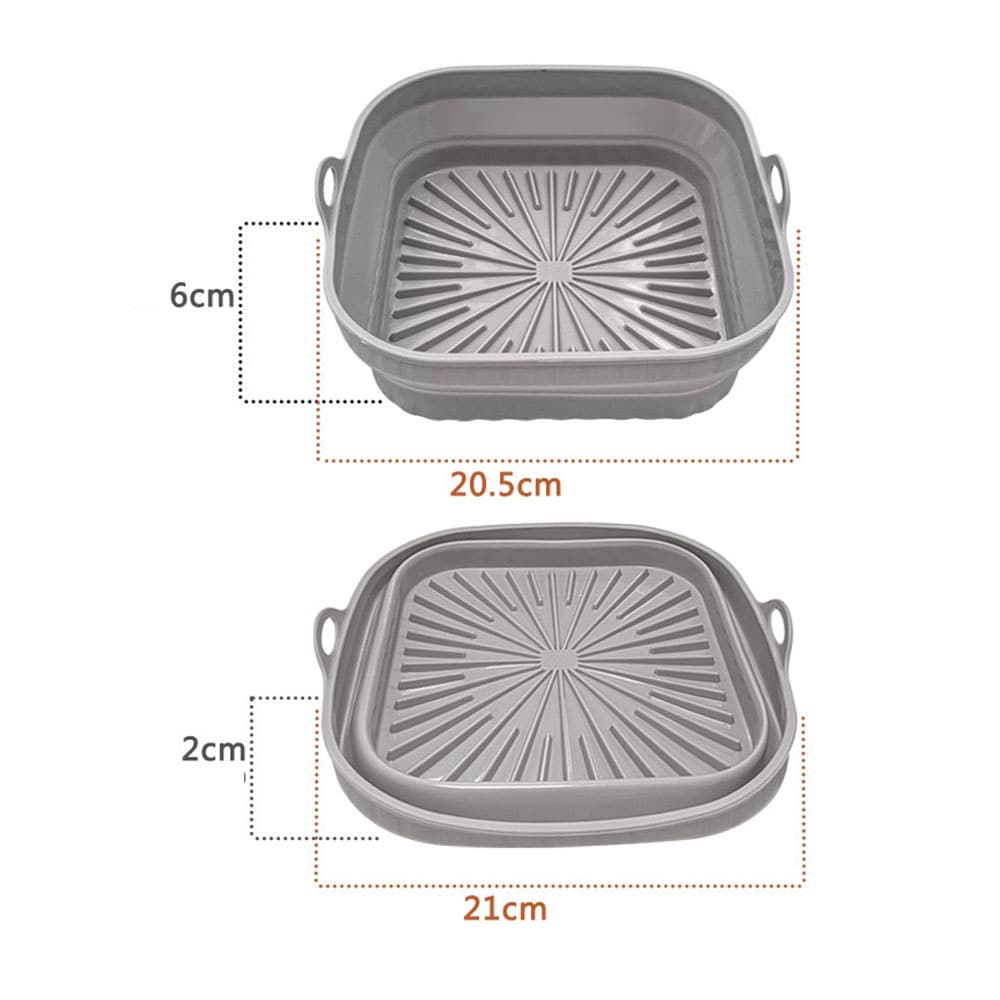 Silikone-bakke til AirFryer - firkantet 20,5 cm