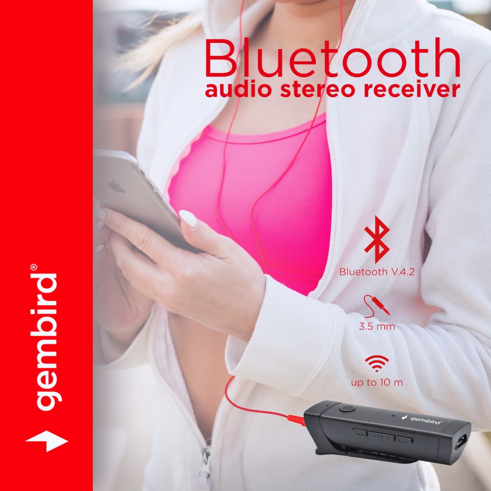 Gembird Bluetooth-mottagare med 3,5 mm-uttag