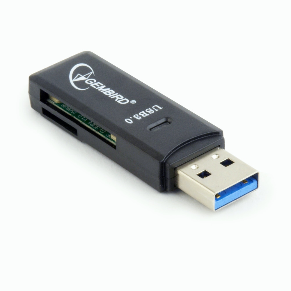 Gembird Minneskortläsare SD+MicroSD med USB 3.0