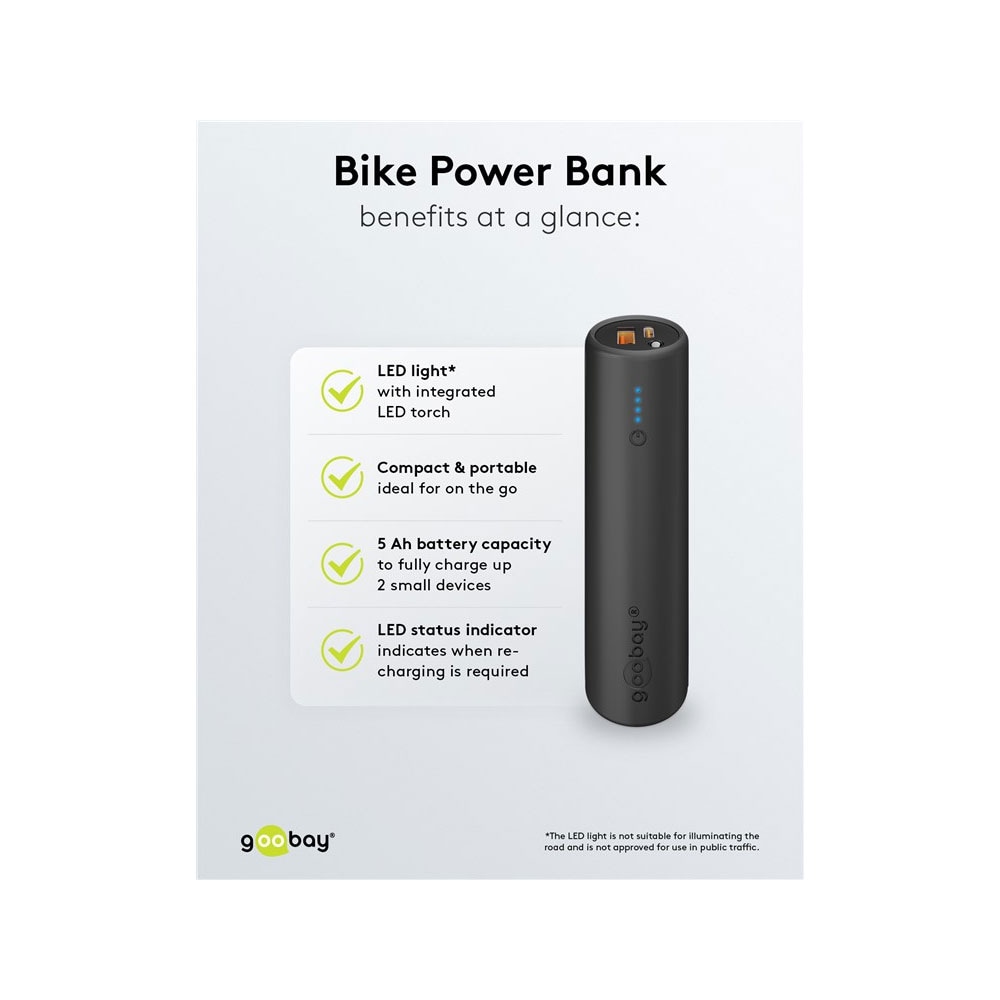 Goobay Powerbank till cykel