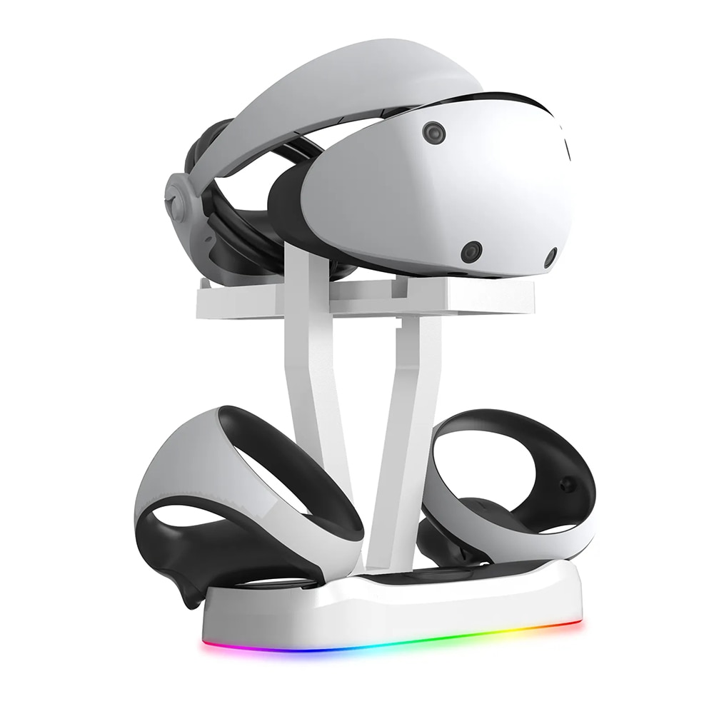 Laddningsstation för VR-tillbehör till Playstation 5 med RGB-belsyning