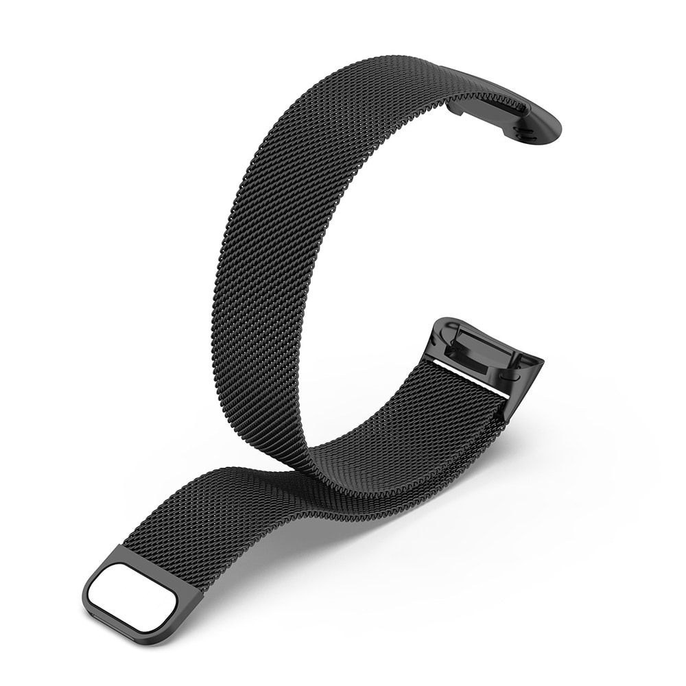 Metallarmband Milanesisk loop till Fitbit Charge 5 - Svart