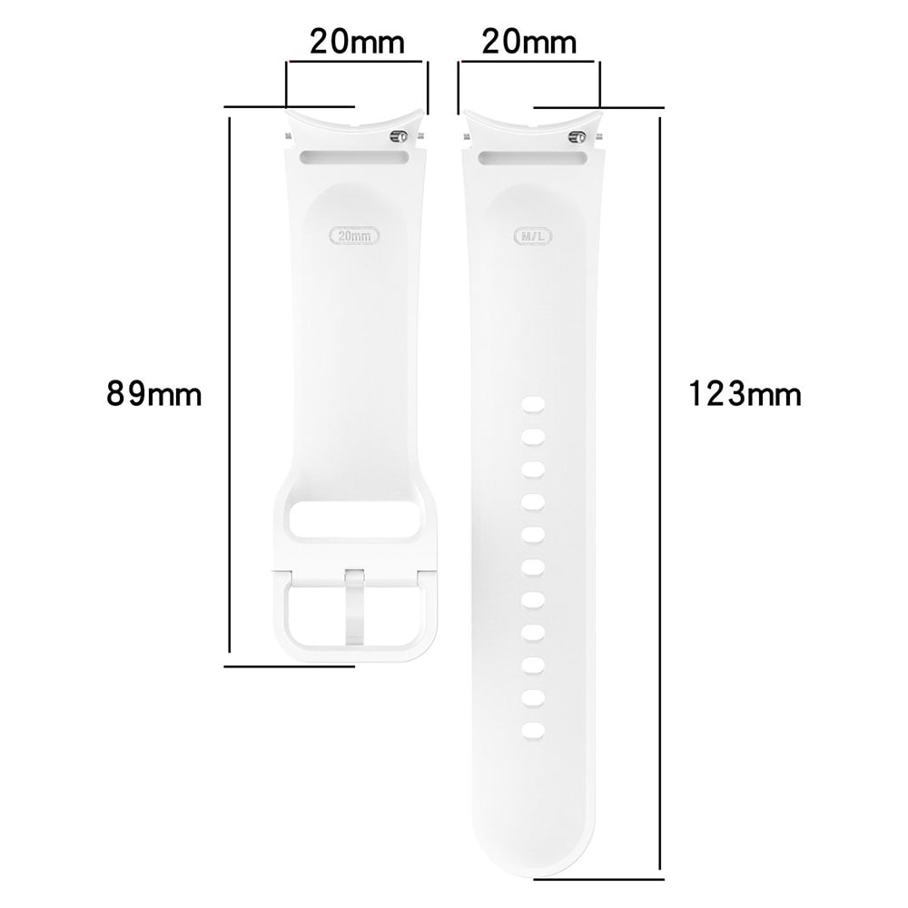 Silikonarmband till Samsung Watch 5/5 Pro/4 - Svart