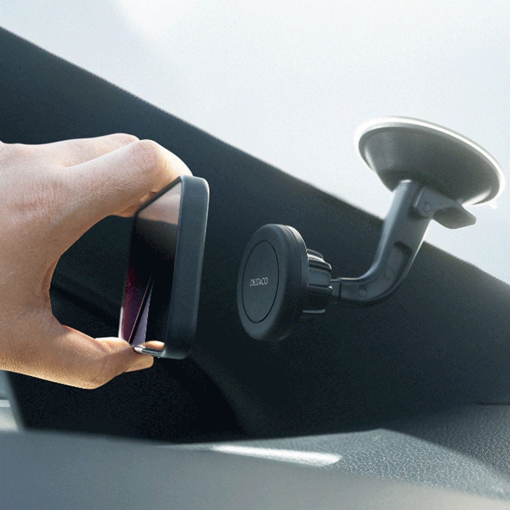 Deltaco Magnetiskt Smartphonehållare med sugpropp för bil