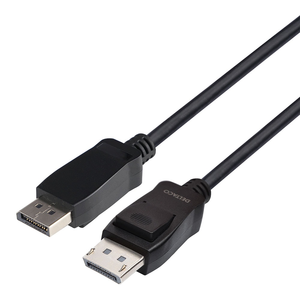 Deltaco DisplayPort-kabel 8K DP 1.4 LSZH 3m