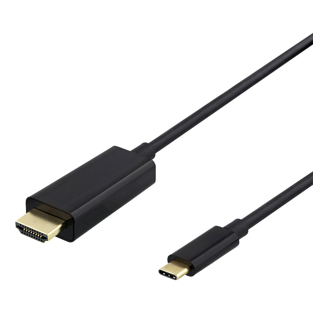 Deltaco USB-C till HDMI-kabel  4K 30Hz 1m