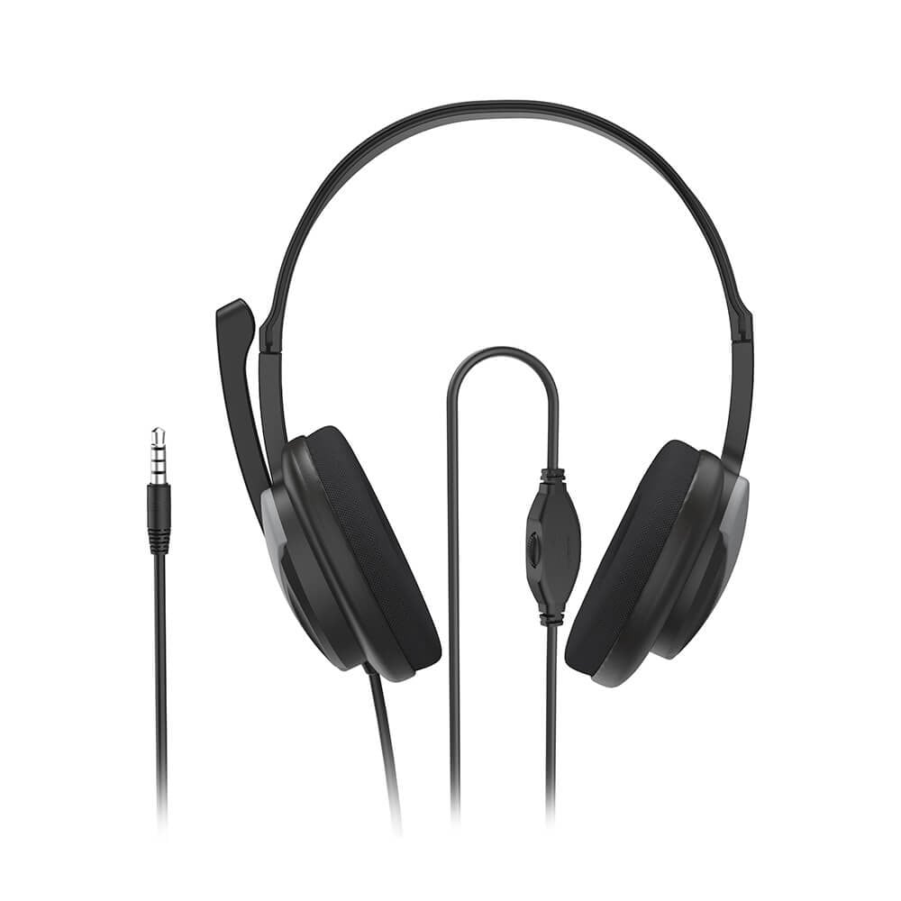 Hama PC Headset Office Stereo On-Ear HS-P100 V2 Svart 3,5mm