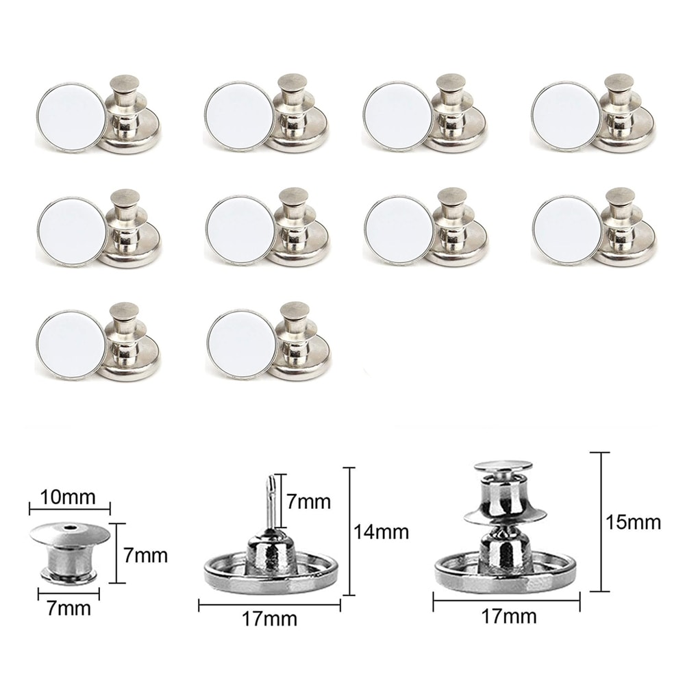 Sy-fria byxknappar 10-pack