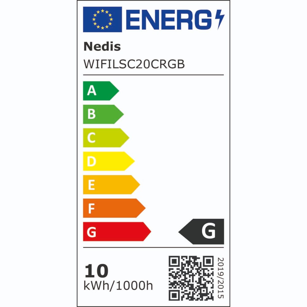 Nedis SmartLife LED-list - Wi-Fi, 2m, RGB/varmvit/kallvit