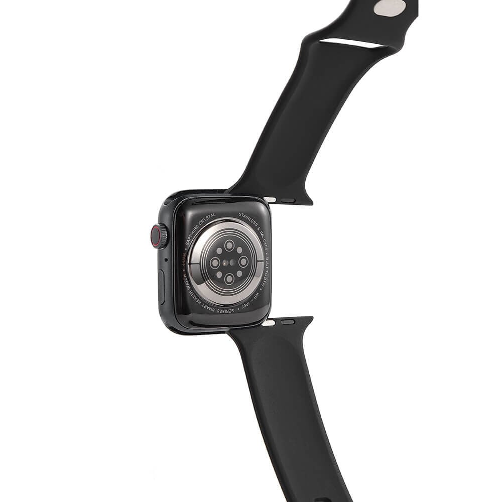 GEAR Klockarmband Silikon SVART Apple Watch 42-44mm