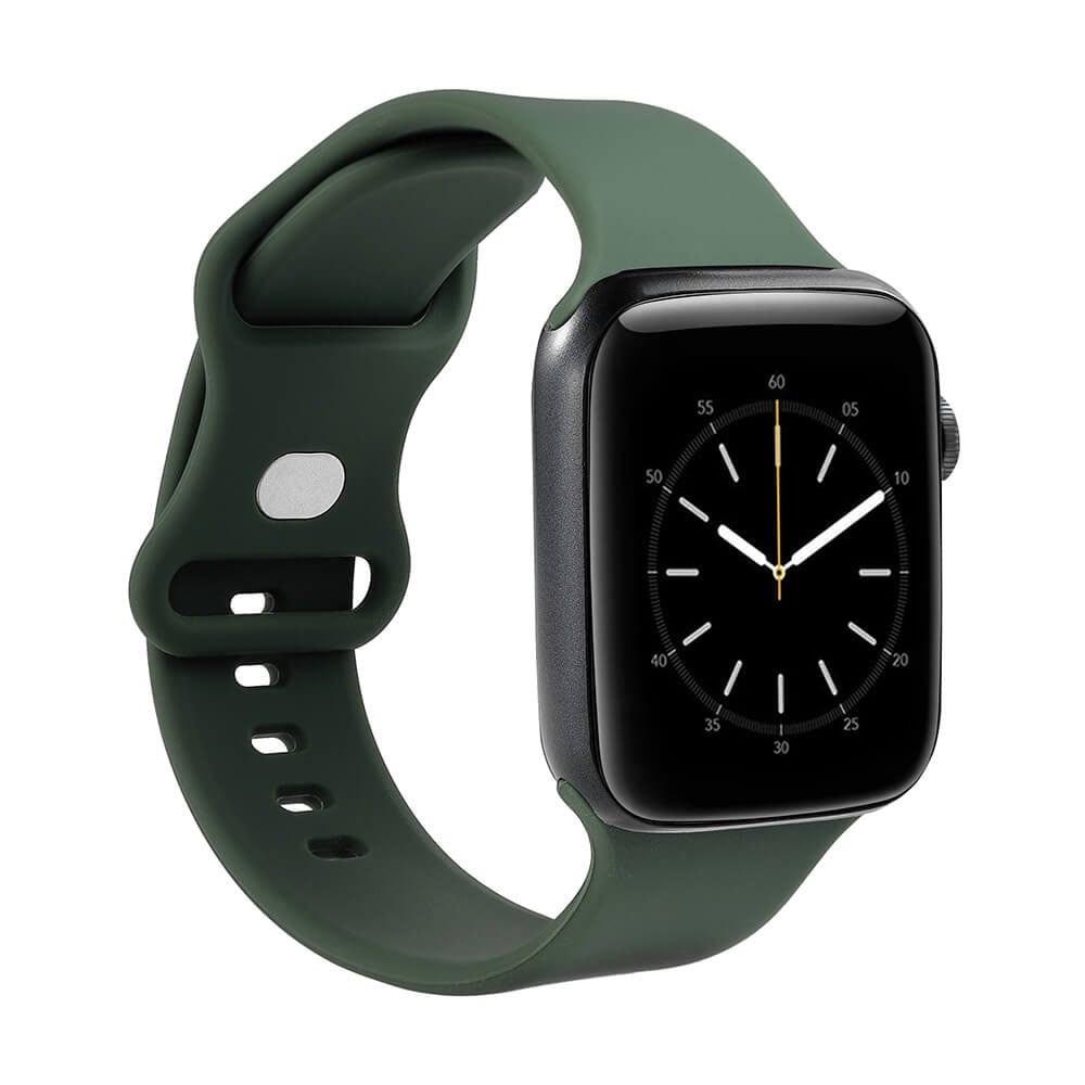 GEAR Klockarmband Silikon OLIVGRÖN Apple Watch 42-44mm