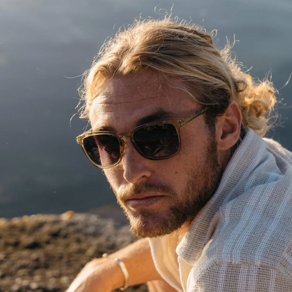Eco Solglasögon - Gröna med rökig lins