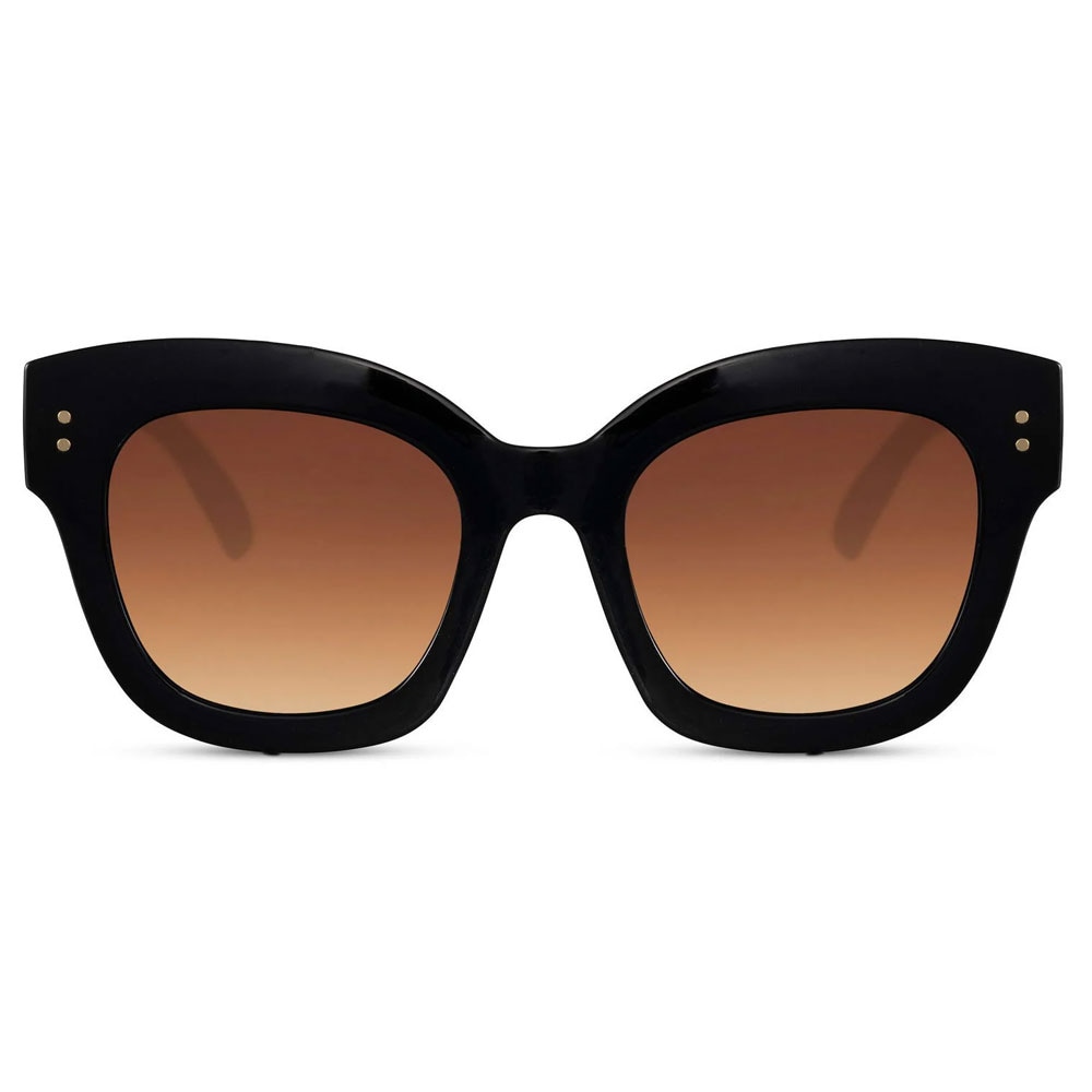 Solglasögon - Svart med brun lins