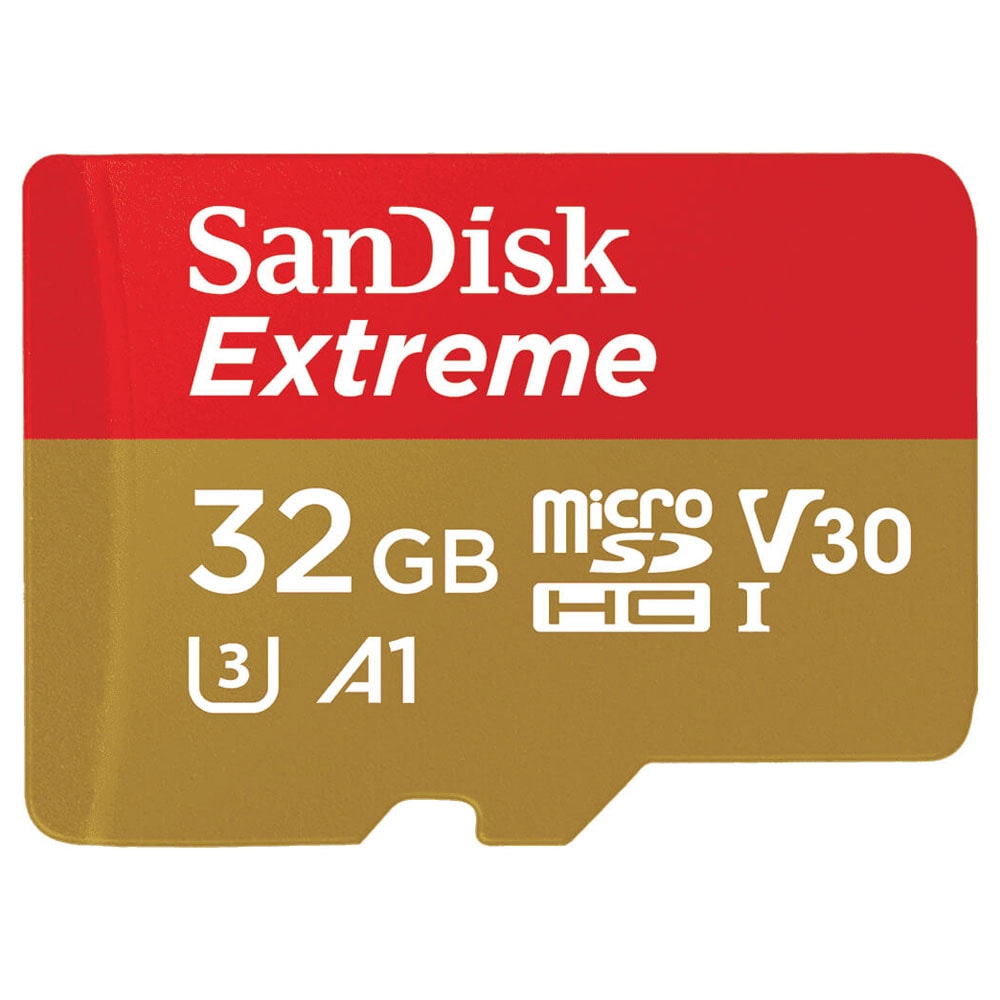 SanDisk MicroSDXC Extreme 32GB 100MB/s A2 C10 V30 UHS-I U3