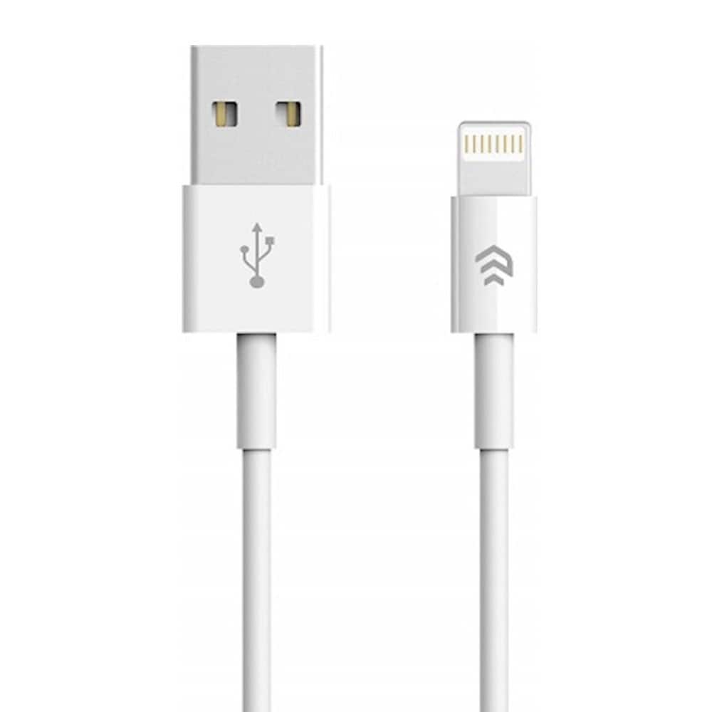 Devia USB - Lightning 1,0 m 2,1A - vit