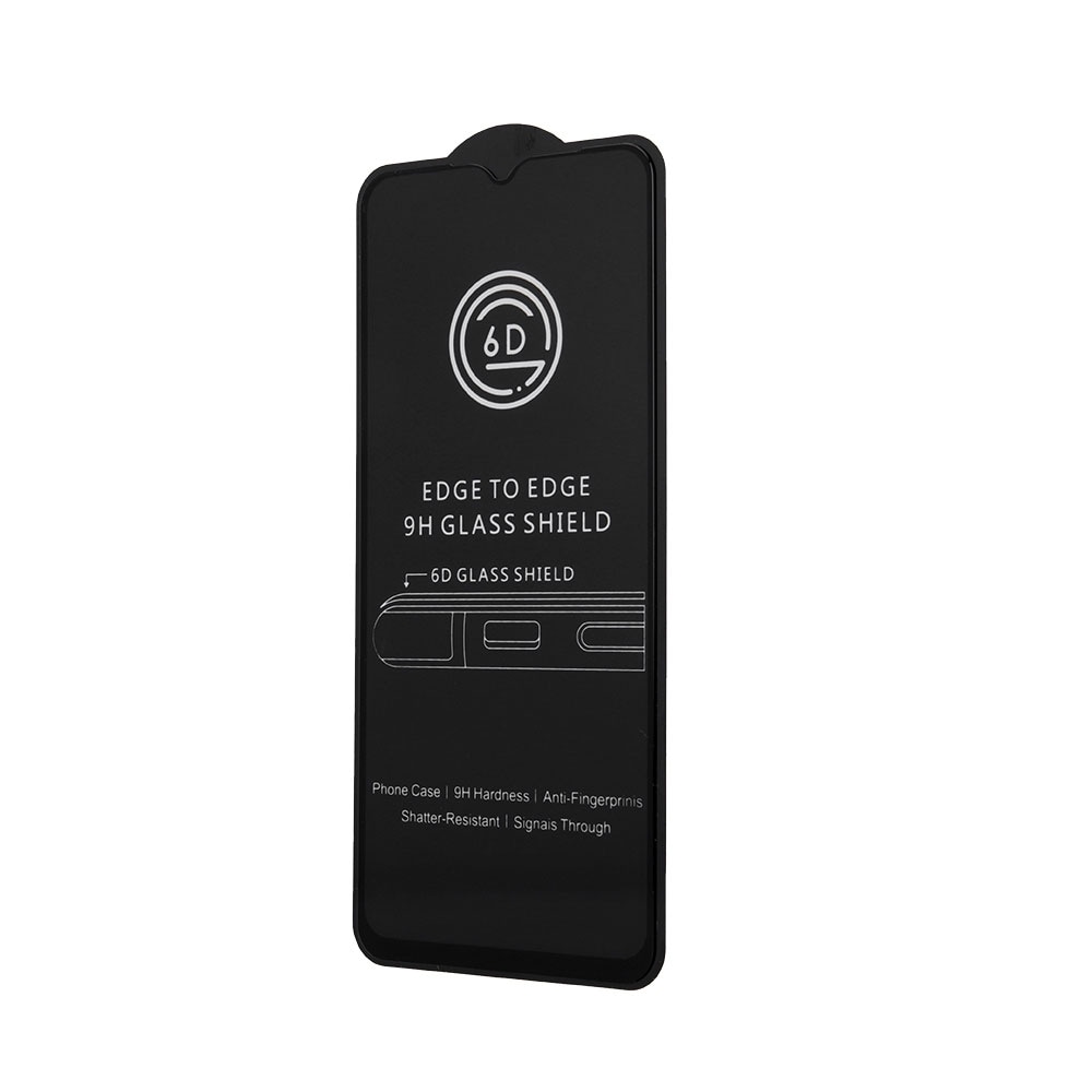 6D tempererat skärmskydd till Samsung Galaxy A14 5G - svart ram