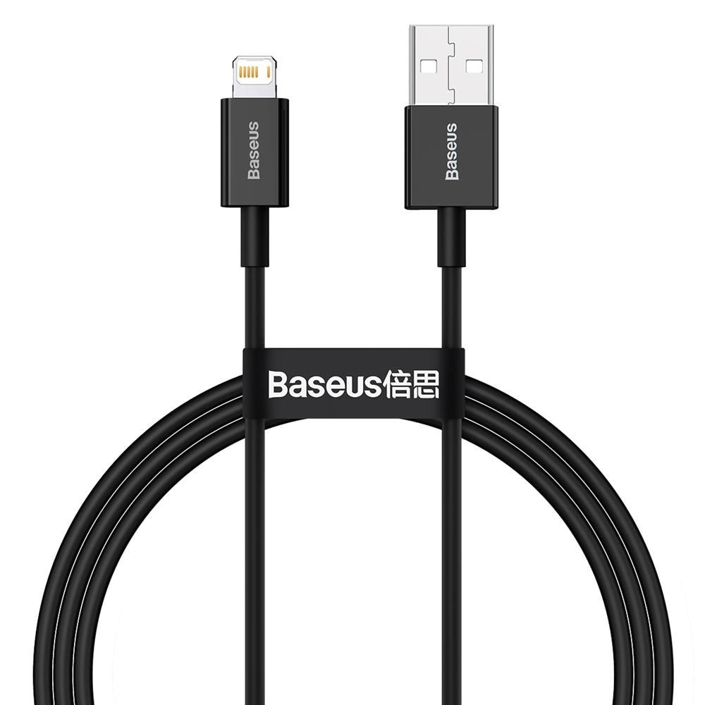 Baseus USB - Lightning 1,0m 2,4A - svart