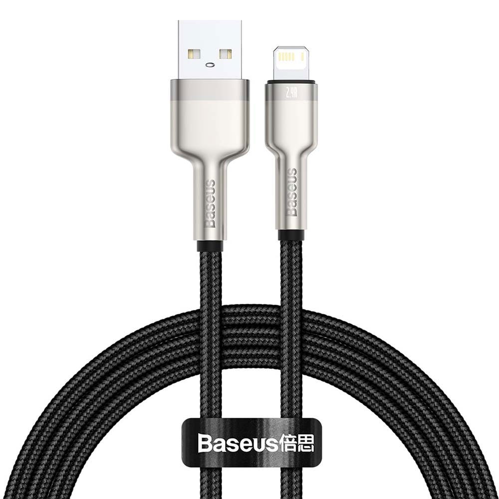 Baseus USB - Lightning 1,0 m 2,4A - svart