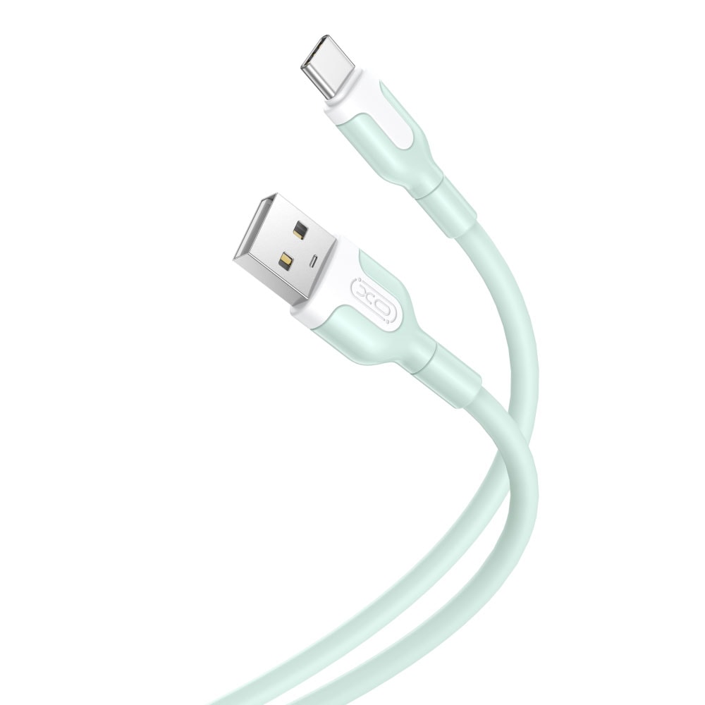 XO USB - USB-C 1,0 m 2,1A - grön