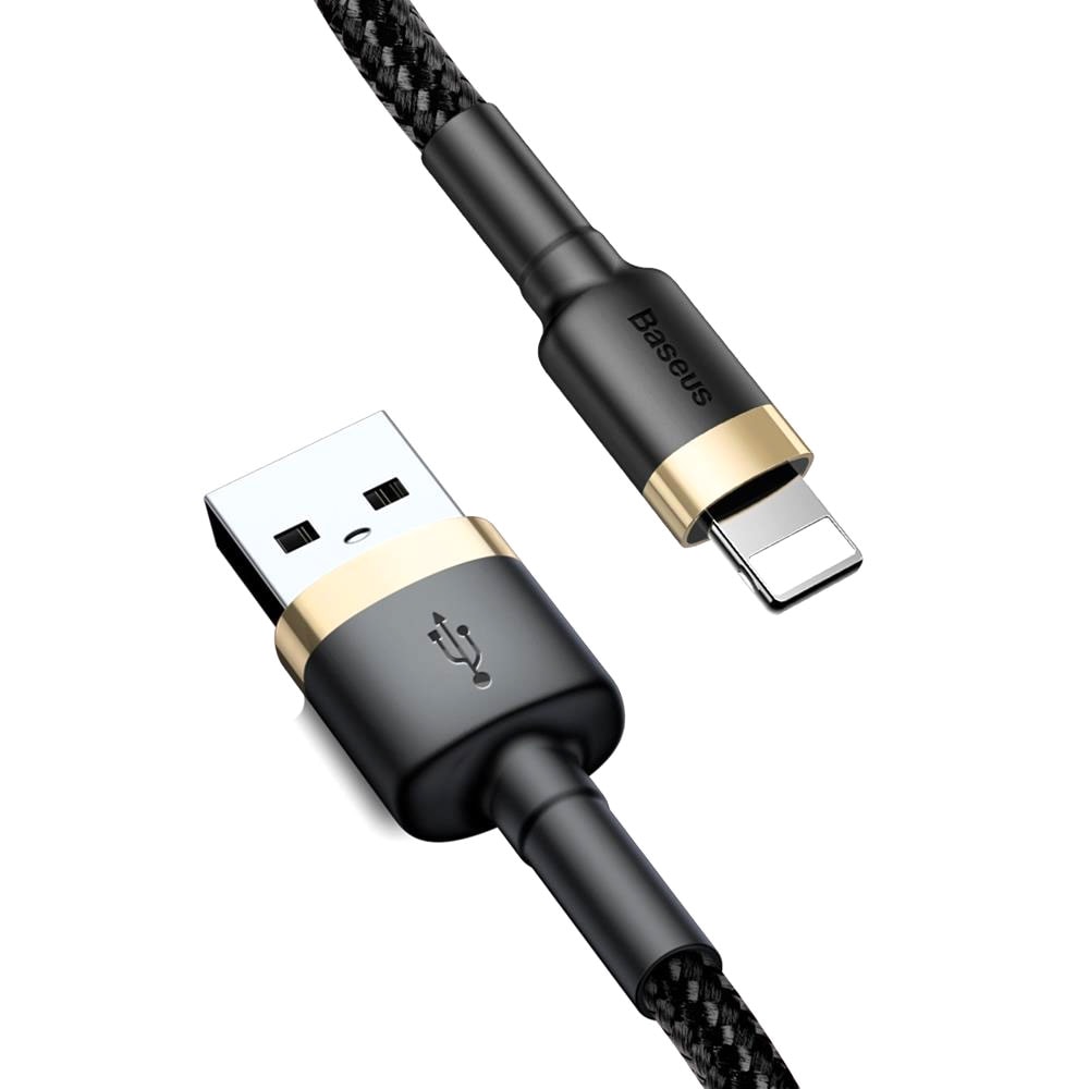 Baseus USB - Lightning 1,0 m 2,4A - guld/svart
