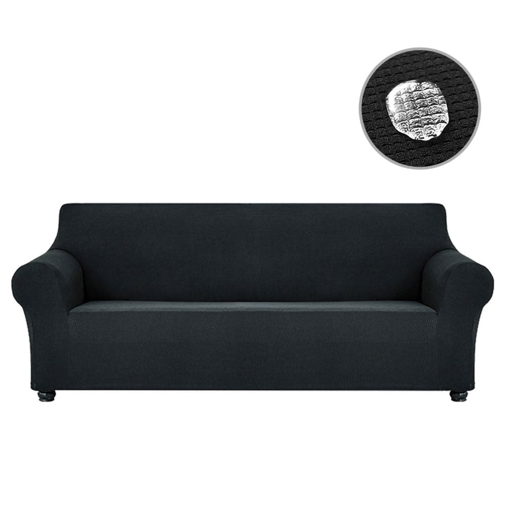 Elastiskt sofföverdrag 140-180cm - Svart