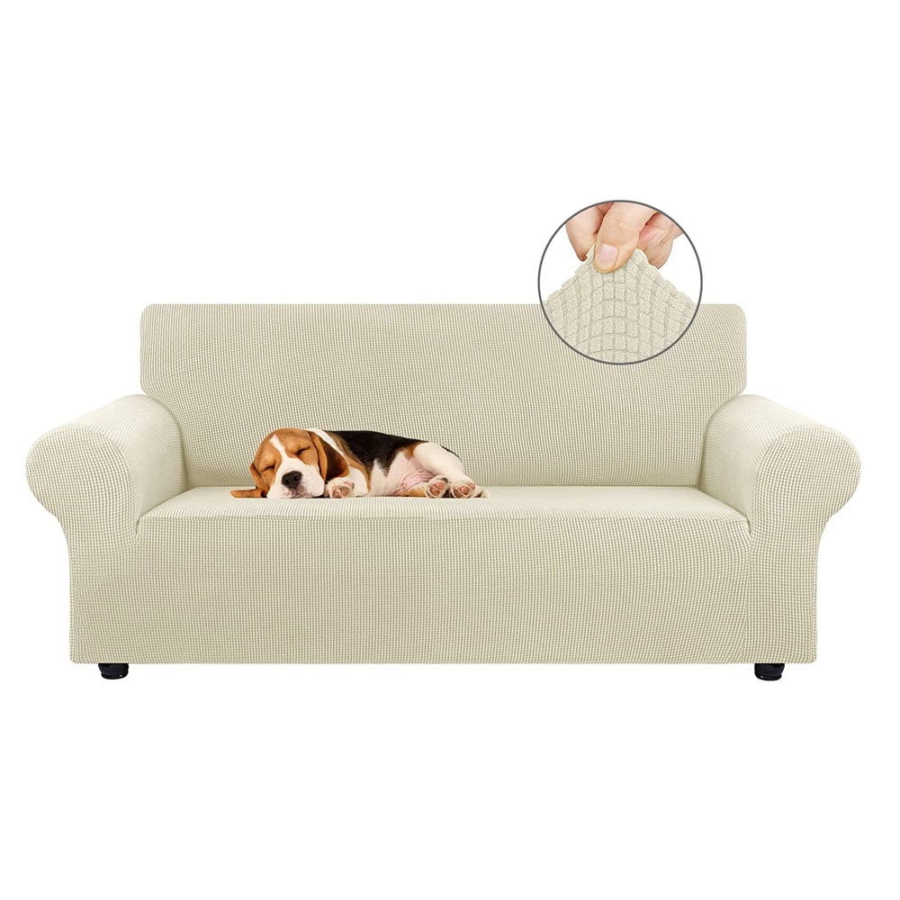 Elastiskt sofföverdrag 180-240cm - Off-White