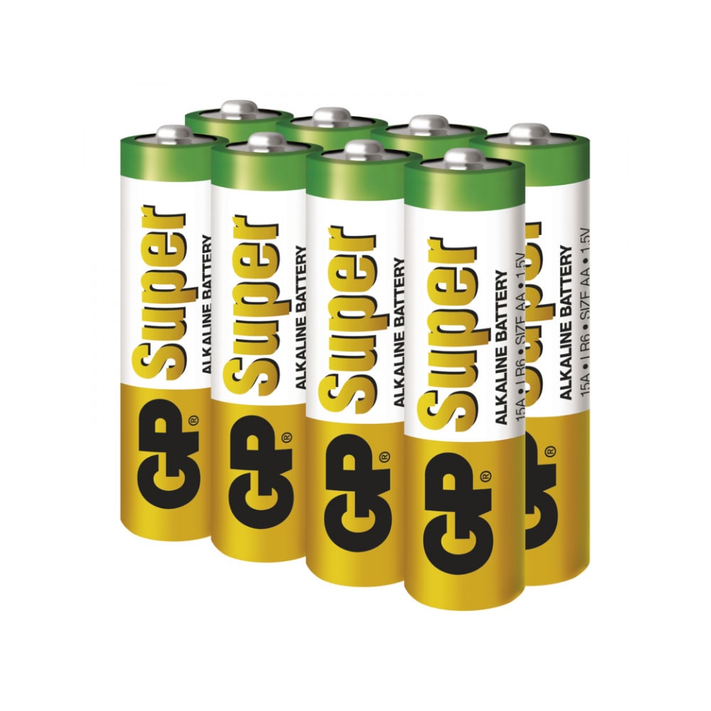 GP Super Alkaline AA-Batterier 8+8