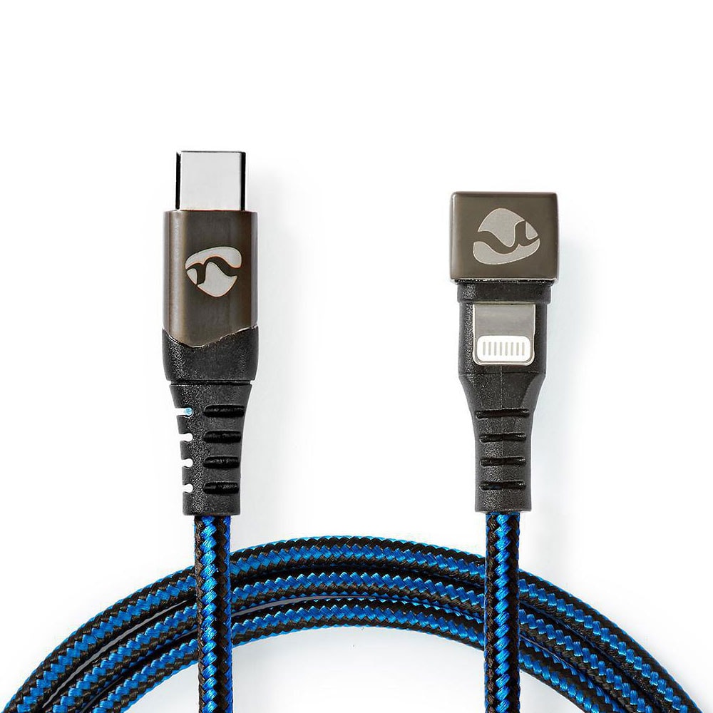 Nedis Flätad USB-Kabel MFI USB-C till Lightning 1m