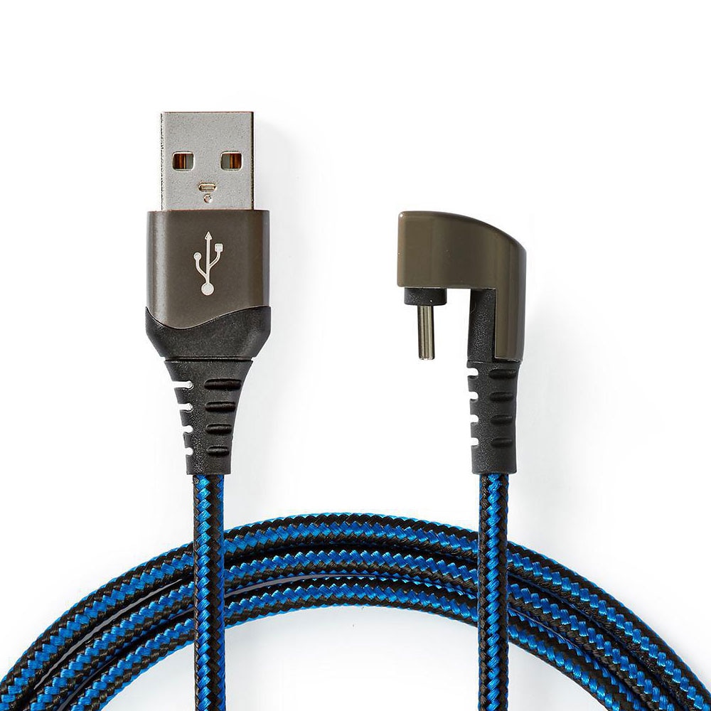 Nedis Flätad USB-Kabel USB till USB-C 1m