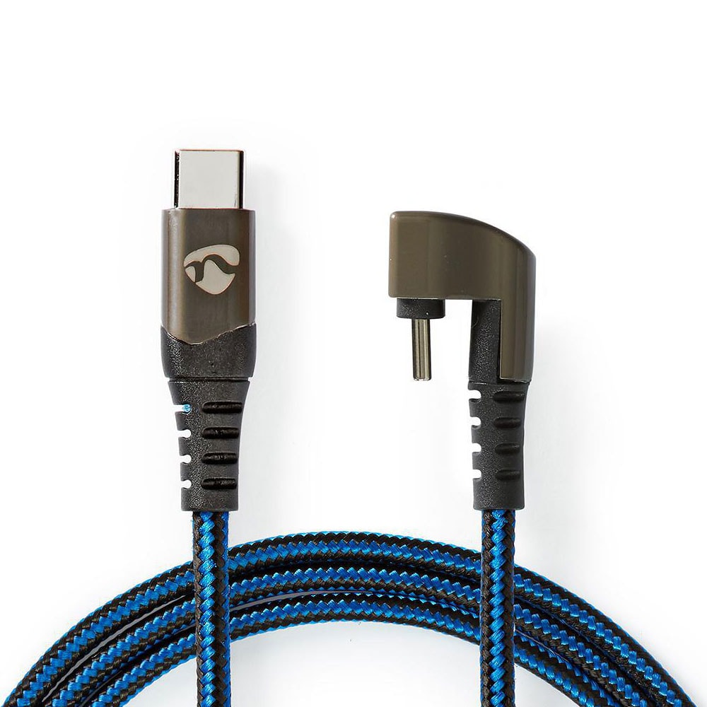 Nedis Flätad USB-Kabel USB-C till USB-C 1m
