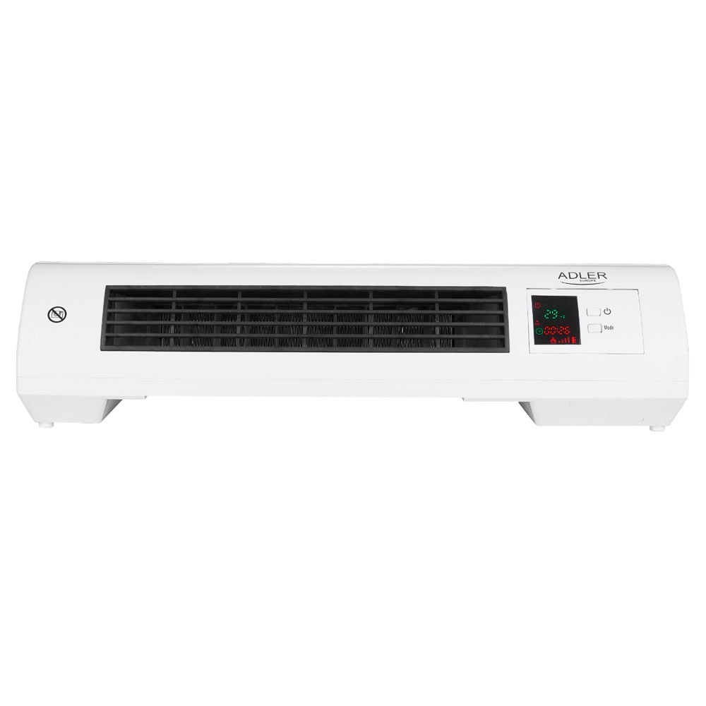 Adler värmefläkt / väggmonterad värmare 2000W / elektrisk fläkt med fjärrkontroll och timer