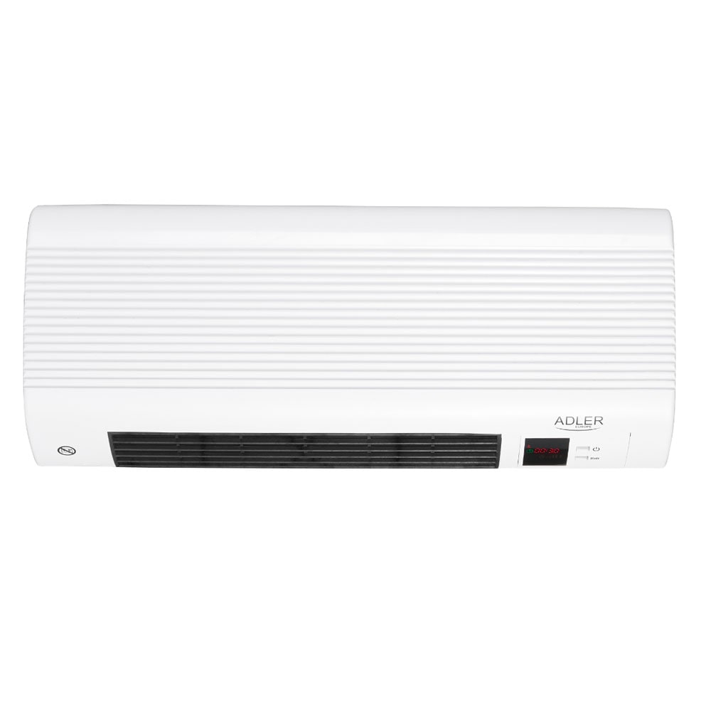 Adler värmefläkt / väggmonterad värmare 2000W / elektrisk fläkt med fjärrkontroll och timer