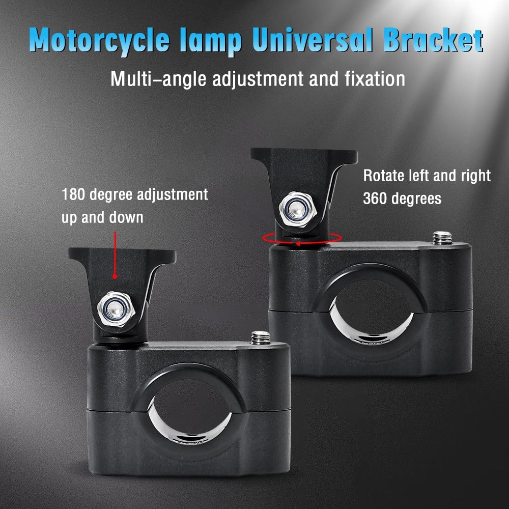 Universal Hållare för Motorcykelbelysning 2-pack