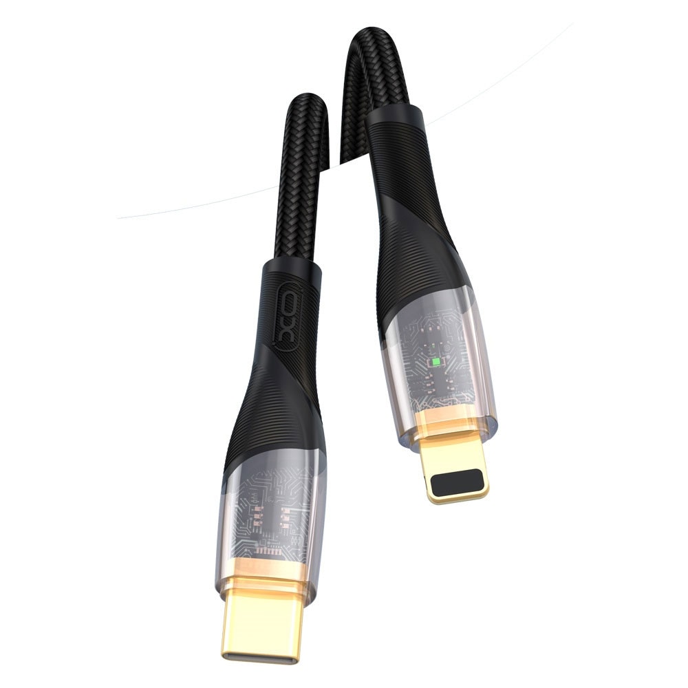 XO USB-Kabel USB-C - Lightning 1m 27W - Svart