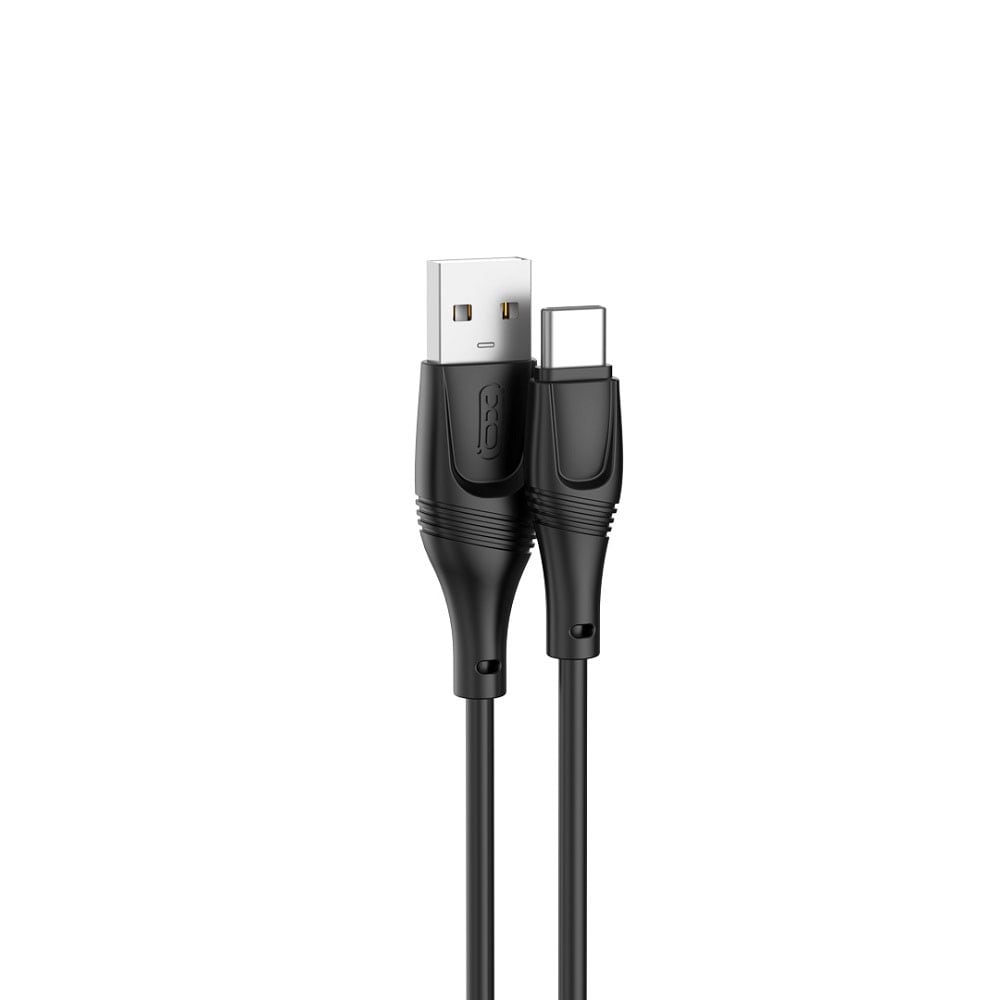 XO USB-Kabel USB - USB-C 1m 2,4A - Svart